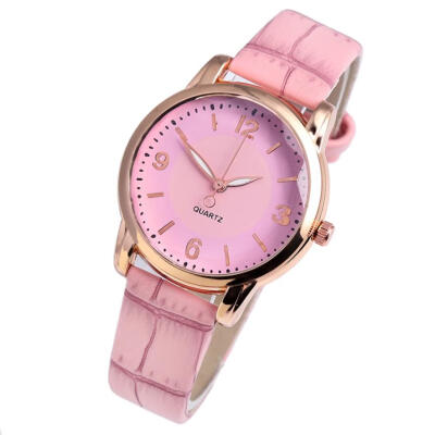 

Business Temperament Beautiful Ladies WristWatch Woman Fashion Love Leather Analog Round Souvenir Womens Quartz watch 2018 D