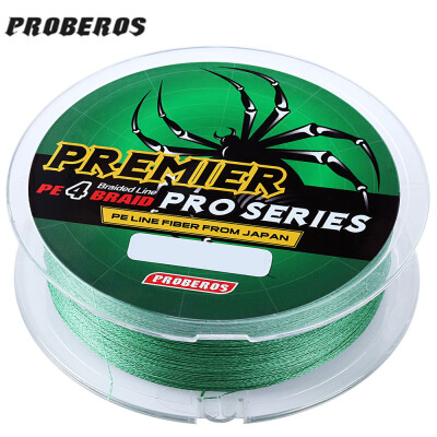 

PROBEROS 100M Mixed Color PE Monofilament Fishing Line Strong 4 Strands Braided Wire