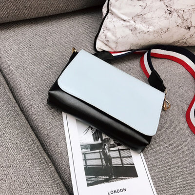 

New Girls Casual Ribbon Shoulder Women Crossbody Bag Trend Solid Color Three-Layer Pocket Single Piece Packet