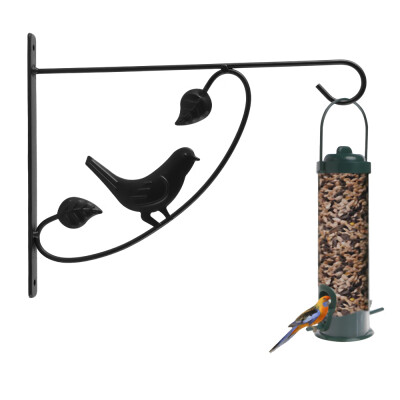 

Innovative Iron Art Plant Holder Hanger Hook Bracket Flower Pot Bird Feeder Hanger Decor Balcony of European Style