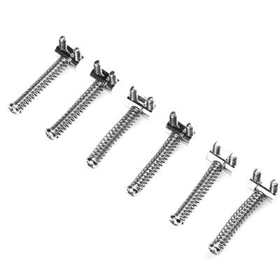 

6pcs Zinc Alloy Compensated Saddles for Telecaster Electric Guitar Bridge