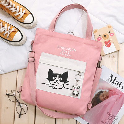 

Multi-Style Durable Sturdy Canvas Girls Bag Student Straddle Bag Shoulder Bag