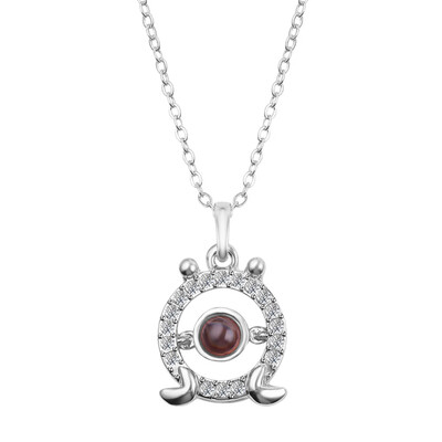 

925 Sterling Silver 12 Constellations Projection Necklaces Charm Chain Collar Birthdays Christmas Jewelry