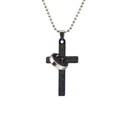 

New Alloy Jesus Cross Chain Unisex Necklace Cross Pendant Jewelry Men Women Necklace Gift