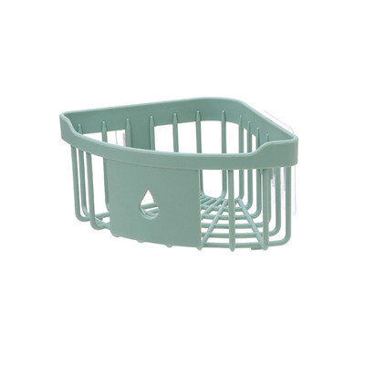 

Wall Hanging Triangle Corner Storage Rack Basket Kitchen Bathroom Organizer
