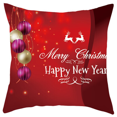 

Siaonvr Merry Christmas Short Plush Pillowcase Sofa Pad Set Home Decoration 18x18 Inch