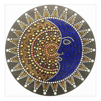 

5D DIY Special Shaped Diamond Painting Moon Face Cross Stitch Mosaic Kits