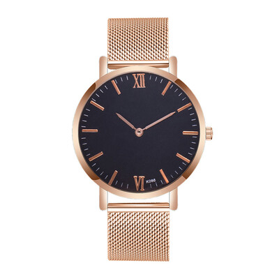 

〖Follure〗Mens Fashion Casual Alloy Steel Strap Analog Quartz Round Watch