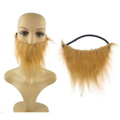 

Siaonvr Funny Costume Party Male Man Halloween Beard Facial Hair small Game Brown