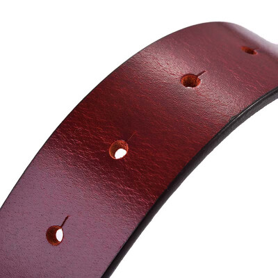 

The first layer of pure leather mens leather belt smooth buckle strip belt no buckle first casual business belt