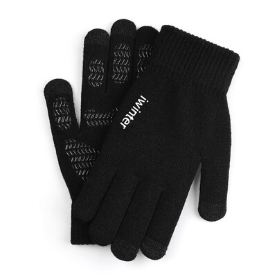 

Knitted Gloves Sensitive Touchscreen Gloves Women Men Wool Knitting Gloves Anti-skid Warm Winter Gloves