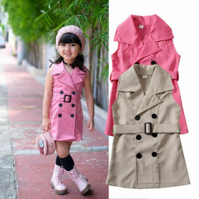 

AU Sweet Toddler Baby Girl Kids Sleeveless Waistsuit Jumpsuit Outfit Clothes Set