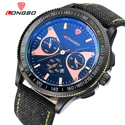 

Simple sports watch waterproof quartz canvas strap mens watch luminous 80183