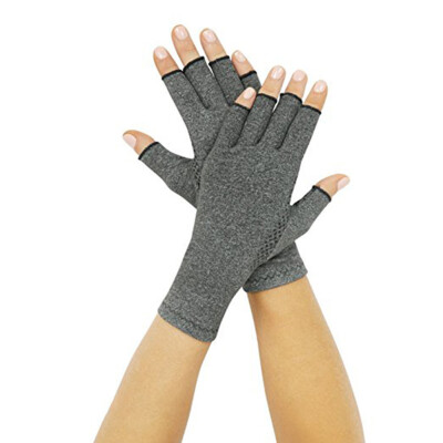 

New Unisex Arthritis Gloves Half Finger Gloves Anti Arthritis Therapy Compression Gloves And Ache Pain Joint Relief