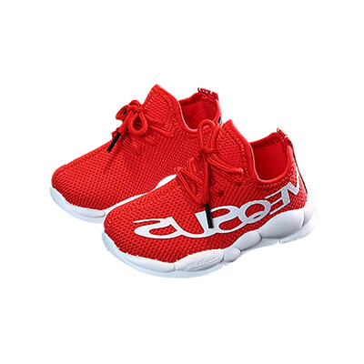 

Fashion Children Casual Sneakers Baby Boys Shoes for Girls Mesh Breathable Anti-Slip Letters Shoes Toddler Soft Soled shoe