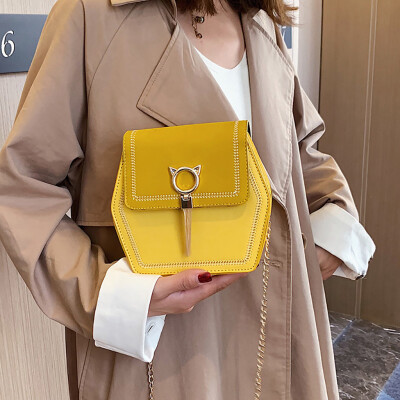 

Tailored Women Fashion Wild Matte Texture Chain Shoulder Slung Small Square Bag