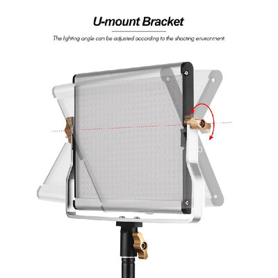 

Andoer Portable Video Light Panel Fill-in Lamp with 480 LED Beads CRI95 Adjustable Brightness 3200-5600K Color Temperature for St