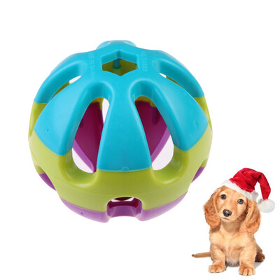 

Cat Dog Puppy Happy Jingle Bell Ball Chewing Round Ball Toy