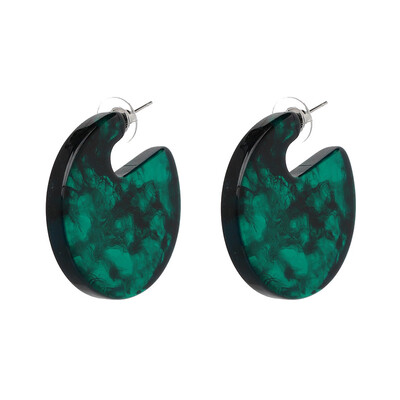 

3 Colors Bohemia Hoop Earrings Multicolor Resin Earrings Vintage Statement Earring for Women Jewelry Party Gift