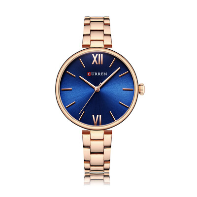 

CURREN 9017 Women Watch Quartz Movement Wrist Watch Simple Causal Gift for Women