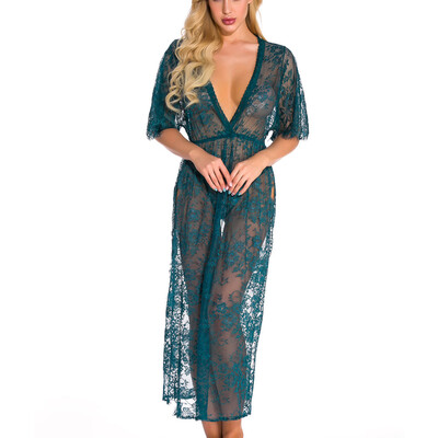 

Gobestart Women Lace Sexy Lingerie Long section Sleepdress Erotic underwear