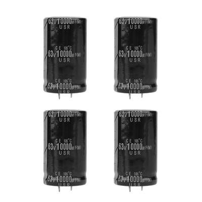 

Greensen 4Pcs 3050mm Audio Electrolytic Capacitor 10000uF 63V Electronic Component for Amplifier
