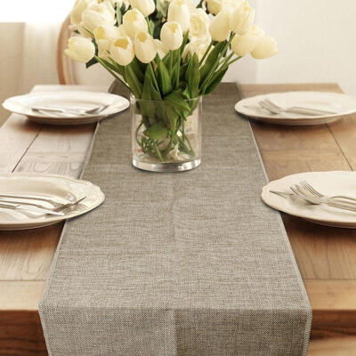 

12&quot X 362&quot Burlap Table Runner Natural Jute Rustic Wedding Decoration