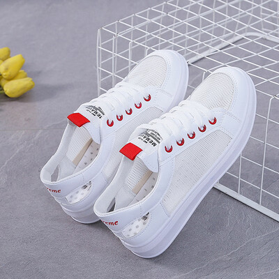 

Small white shoes female 2019 summer summer new style breathable tide shoes net red student net wild canvas shoes autumn