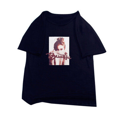 

Women Cartoon Printed Round Neck T-shirts Harajuku Casual Short Sleeve T-Shirt Female Summer Loose Tee Tops Personality Clothing