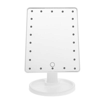 

LED Touch Screen Makeup Mirror Square Vanity Mirror Princess Wedding Tools