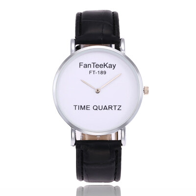 

Simple fashion ladies belt watch three-color two-needle stone