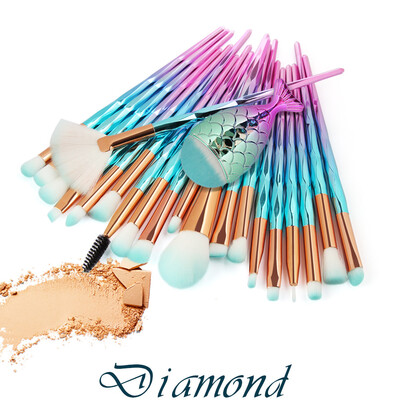 

Toponeto 21PCS Make Up Foundation Eyebrow Eyeliner Blush Cosmetic Concealer Brushes