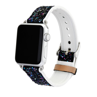 

〖Follure〗Bling Glitter Leather Wrist Replacement Strap Watch Band For Apple iwatch 4 40mm