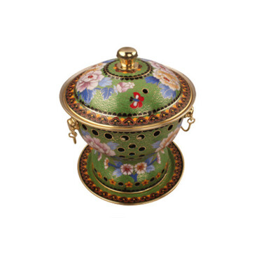 

WANG KE MAN cloisonne copper hot pot liquid alcohol stove 5207