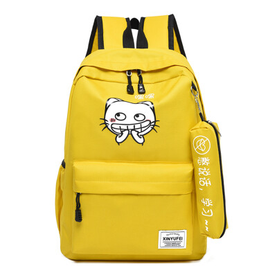 

A Simple Backpack for Senlin Senior High School Students Korean Edition Japanese Canvas Ins Wind Junior High School GirlsShould