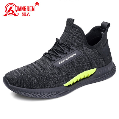 

Strongman JD198136 trend sports series breathable lightweight mens casual running shoes black gray 40 yards