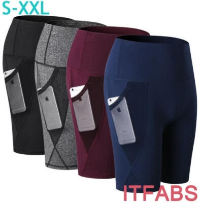 

Women Quick Dry Compression Sports Shorts Ladies Running Exercise Tight Pants US