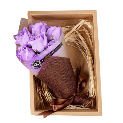 

Siaonvr 7Pcs Scented Rose Flower Petal Bath Body Soap Wedding Party Gift