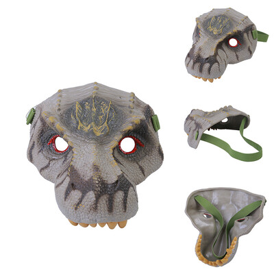 

Tailored Cosplay Dinosaur Face Overhead Latex Costume Prop Scary Mask Toy