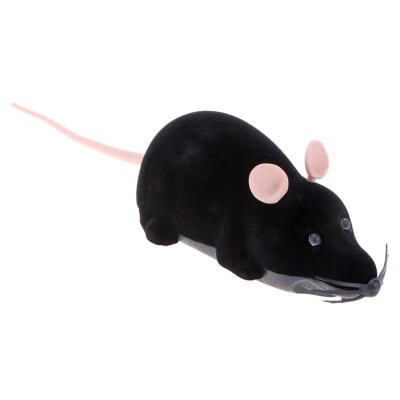 

Wireless Electric RC Flocking Rat Toy Pet Cat Playing Remote Control Mouse