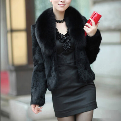 

Fashion Women Faux Fur Short Coat Casual Party Long Sleeve Winter Warm Outwear