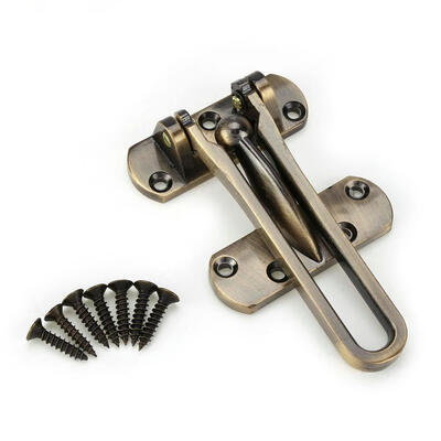 

Security Door Guard Lock Heavy Duty Zinc Alloy Safety Guard Security Door Lock Latch for Home Hotel Door Lock Latch