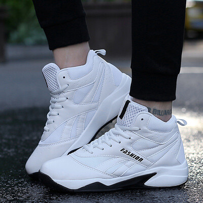 

High help increase thick-soled cushioning mens basketball shoes outdoor sports shoes non-slip basketball shoes