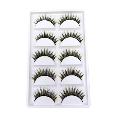 

〖Follure〗Party False Eyelashes Lashes Voluminous Eye Lashes 5 Pair Colorful Makeup Lashes