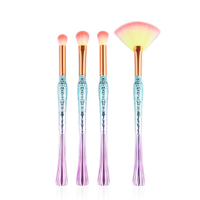 

〖Follure〗4Pcs Pro Makeup Brushes Set Foundation Powder Eyeshadow Eyeliner Lip Brush Tool