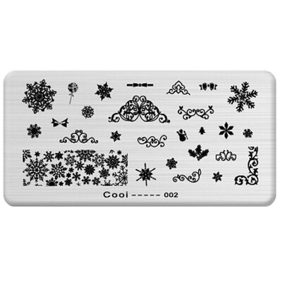 

Toponeto Nail Art Printing Plate Image Stamping Plates DIY Manicure Template Tool