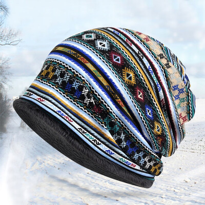 

Tailored Women Boho Beanie Hat Outdoor Windproof For Both Head And Neck Warmer Snow Hat