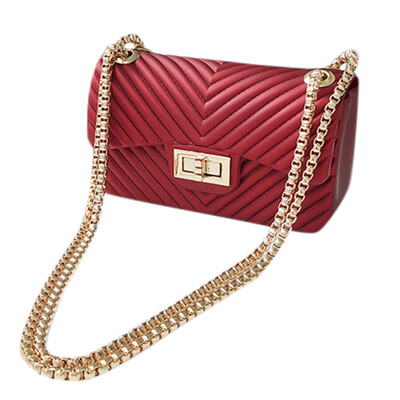 

Woman Chain Shoulder Bags Ladies Small Crossbody Bags Simple Small Square Bag PU Leather Mobile Phone Handbag T3G