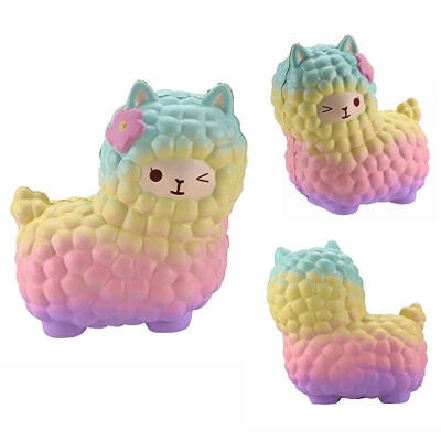 

Jumbo 12cm Squishy Alpaca Galaxy Super Slow Rising Cream Scented Fun Animal Toys