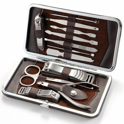 

12 Piece Stainless Steel Manicure Pedicure Cuticle Cutter Toe Nail Clipper set